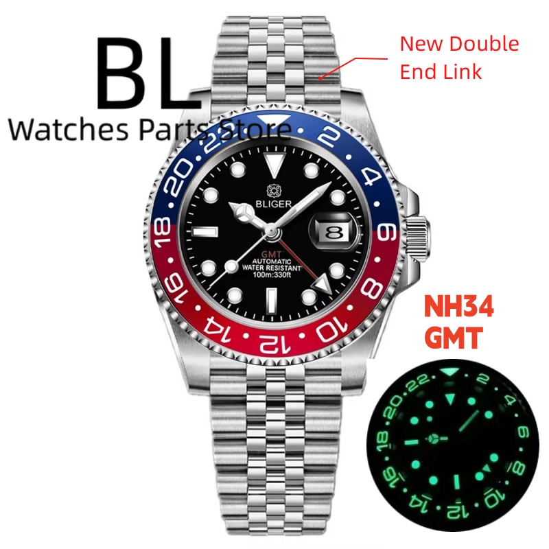 Rolex Watch Submariner - BLIGER 40 ミリメートル GMT メンズ機械式時計 NH34