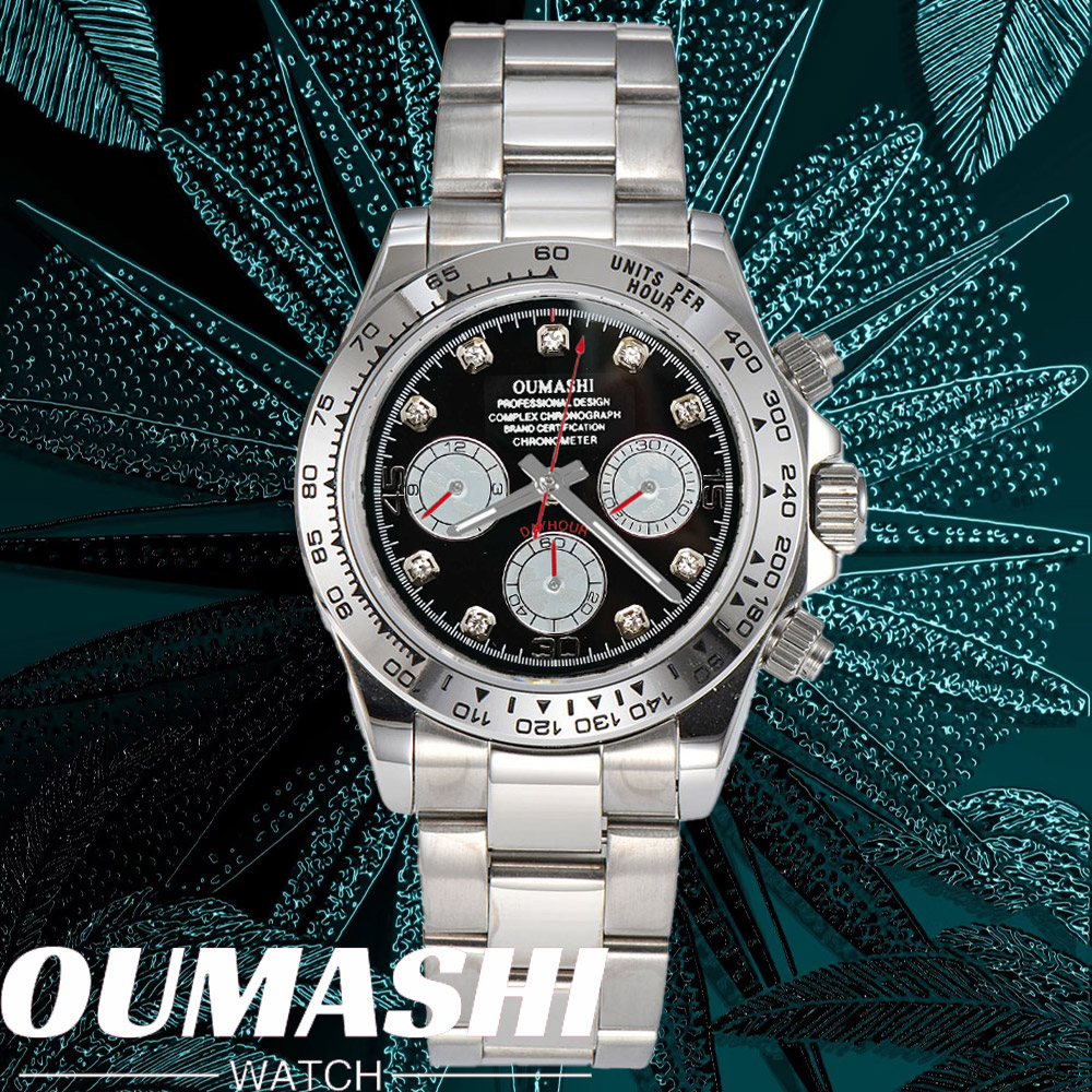 Stainless Bracelet Diver - 高級 VK63 腕時計 39.3mm クォーツ クロノグラフ