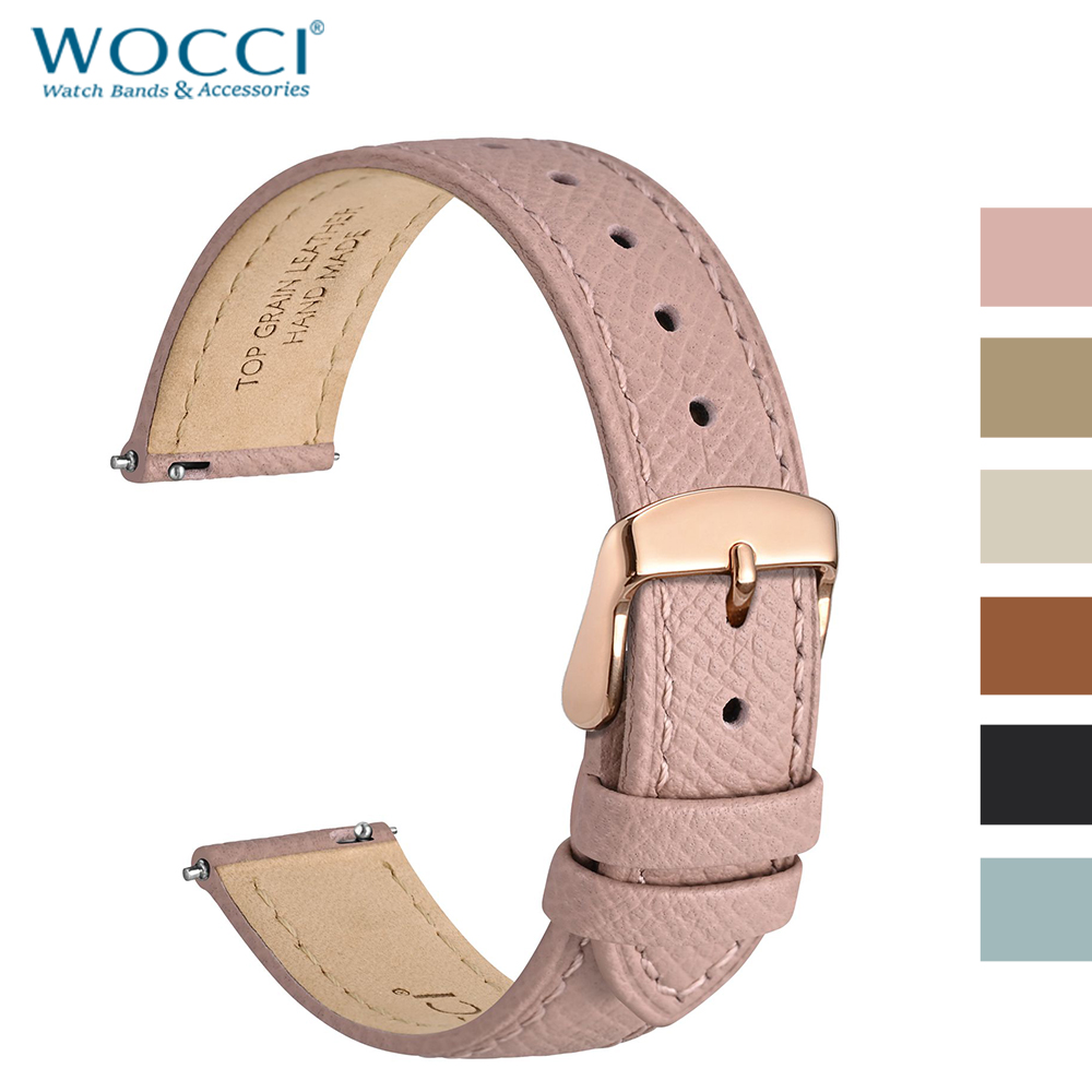 Leather Strap Quick Release - WOCCI トップグレインレザー時計バンド 12 13 14 15