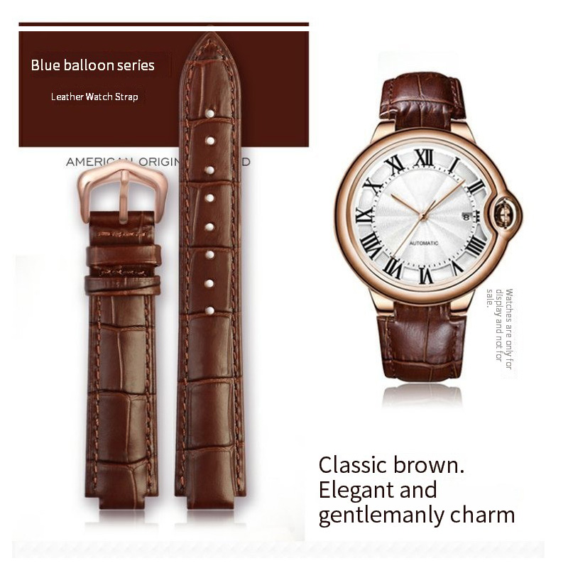 女性用レザーウォッチバンド,ブルーバルーンシリーズ,第1層牛 - Cartier Watch Ballon Bleu のレビューと価格