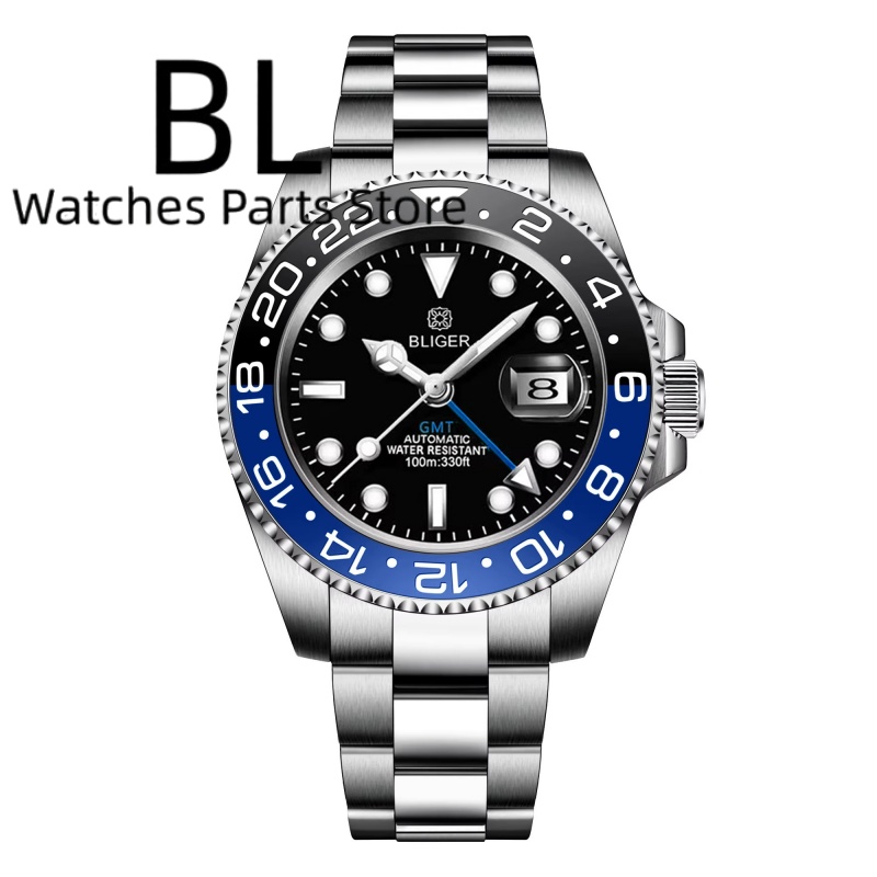 BLIGER 40 ミリメートル GMT メンズ機械式時計  - Rolex Watch Submariner のレビューと価格