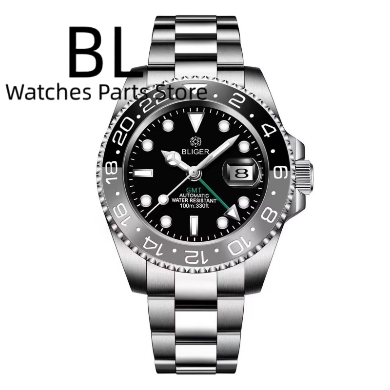 BLIGER 40 ミリメートル GMT メンズ機械式時計  - Rolex Watch Submariner のレビューと価格