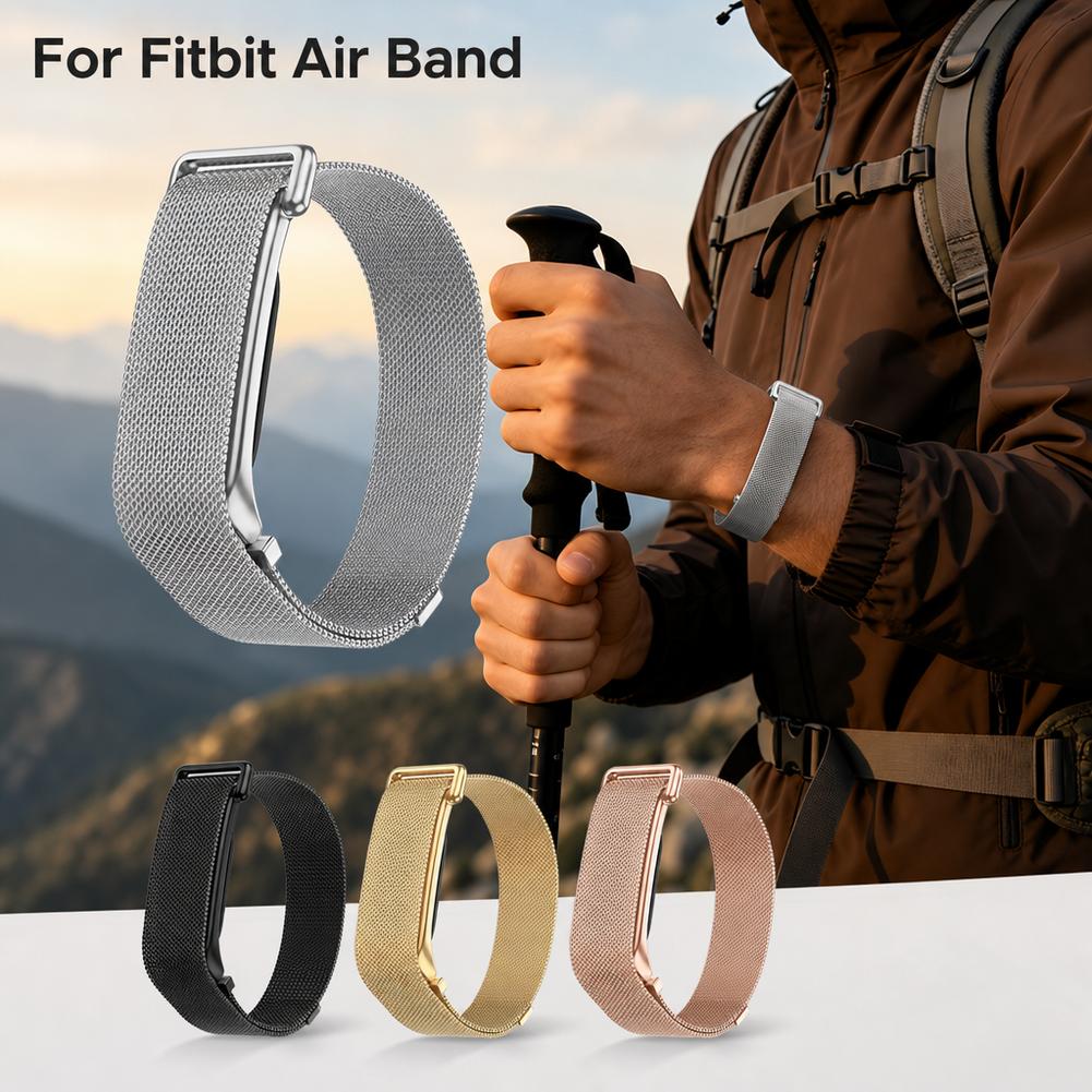 Google Fitbit Air用マグネティックミラネーゼ - Milanese Loop Magnetic のレビューと価格