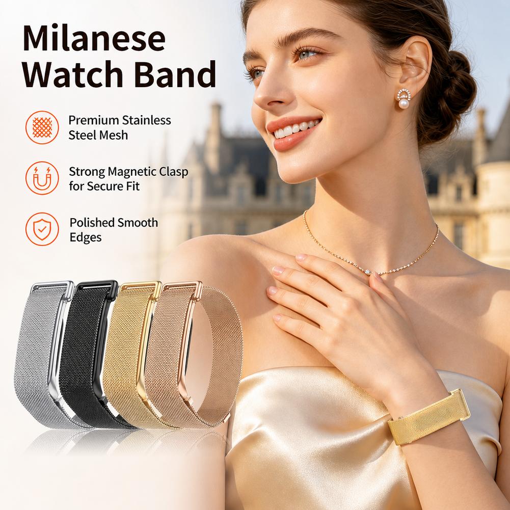 Google Fitbit Air用マグネティックミラネーゼ - Milanese Loop Magnetic のレビューと価格