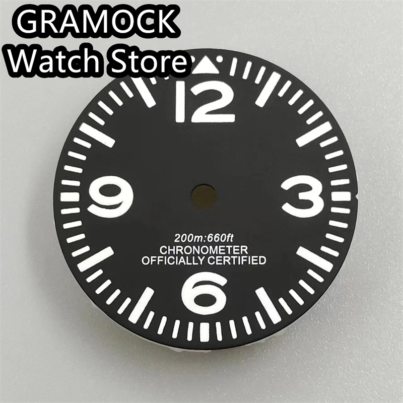 ムーブメント用グラム-発光時計、黒、緑、29mm、nh35、 - Seiko Watch 5 Sports のレビューと価格