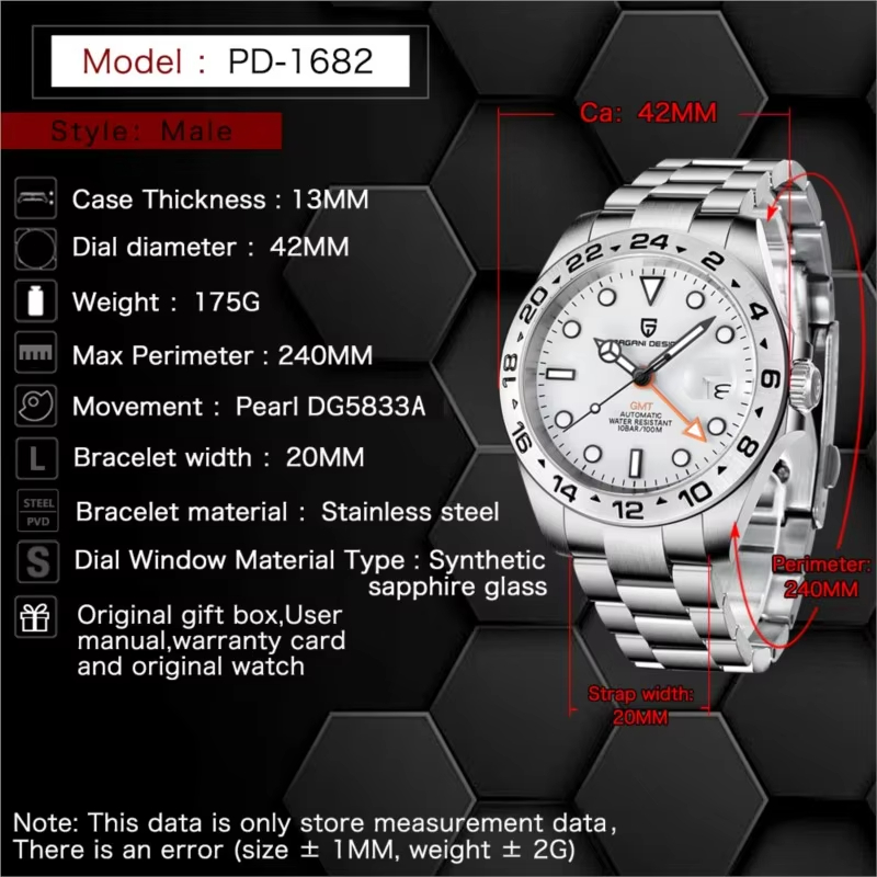 パガーニデザイン 2026年新作 V2 GMT 自動巻き機械 - Rolex Watch Submariner のレビューと価格