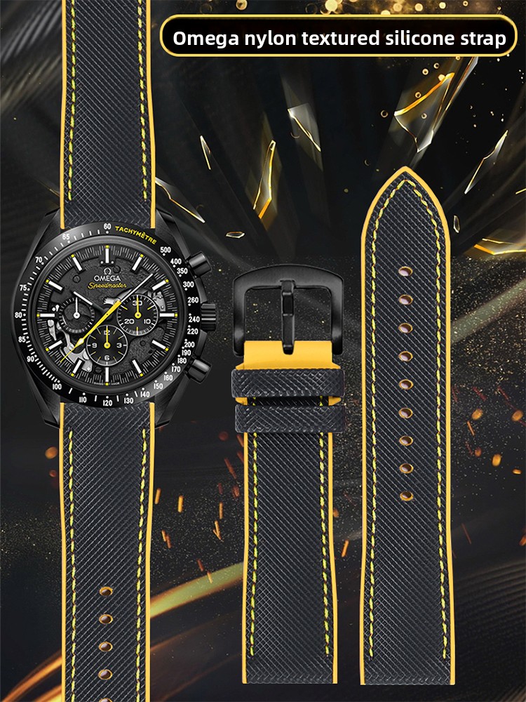 ナイロンテクスチャードウォッチストラップ オメガスピードマス - Omega Watch Speedmaster のレビューと価格