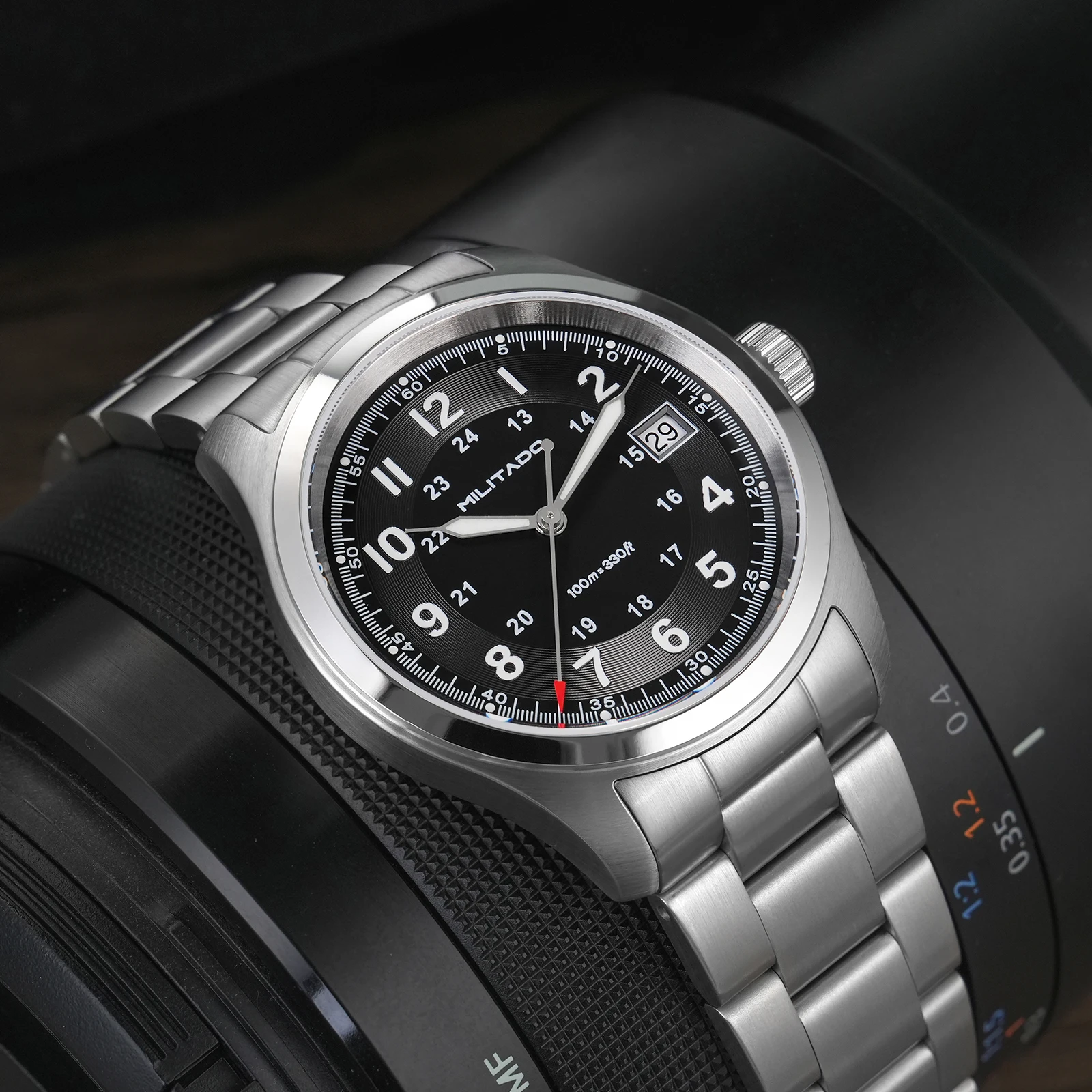 ミリタード ML08 ヴィンテージ クォーツ時計 ロンダ 5 - Rolex Watch Submariner のレビューと価格