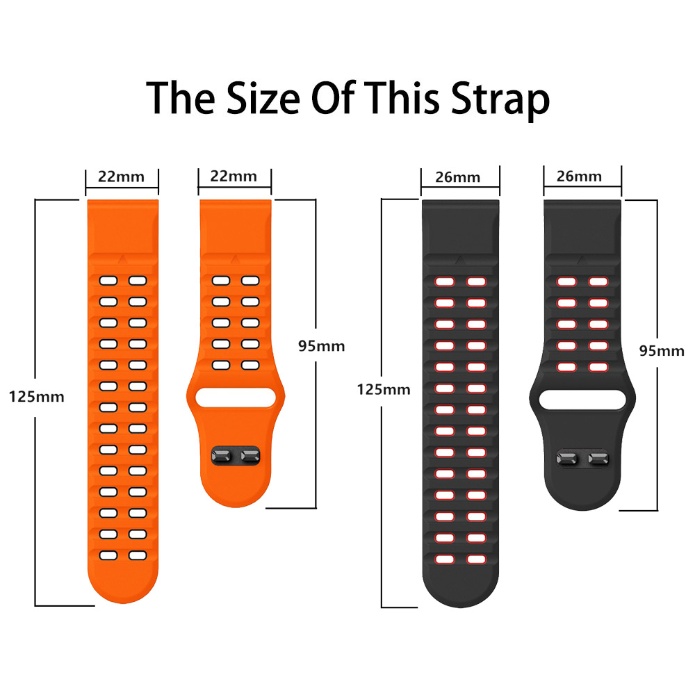 Quickfit 26mm、22mm シリコン製交換用ウォッ - Silicone Watch Band 22Mm のレビューと価格